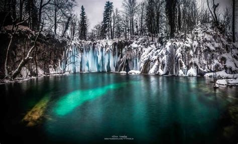 Plitvices Frozen Waterfalls Are A Spectacular Sight In The Depths Of