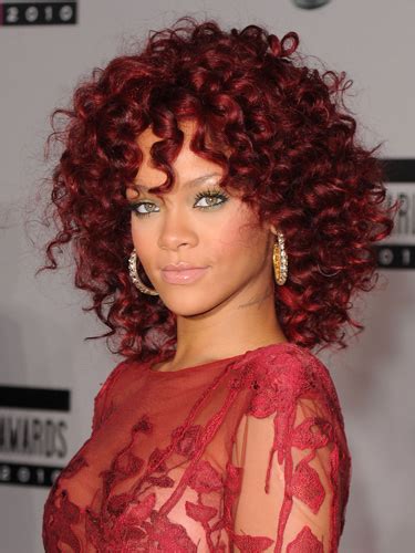 Pearl Concussion Rihannas Red Hairstyles 2011