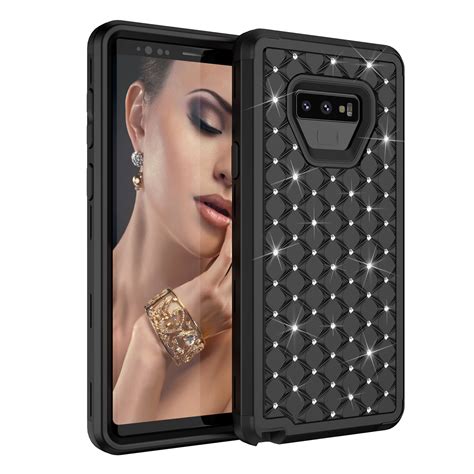 Galaxy Note 9 Case Galaxy Note 9 Cover Allytech 3 In 1 Studded