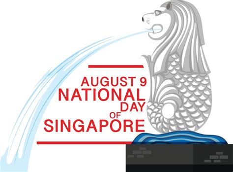 August 9th National Day Of Singapore Banner With 2764503 Vector Art At