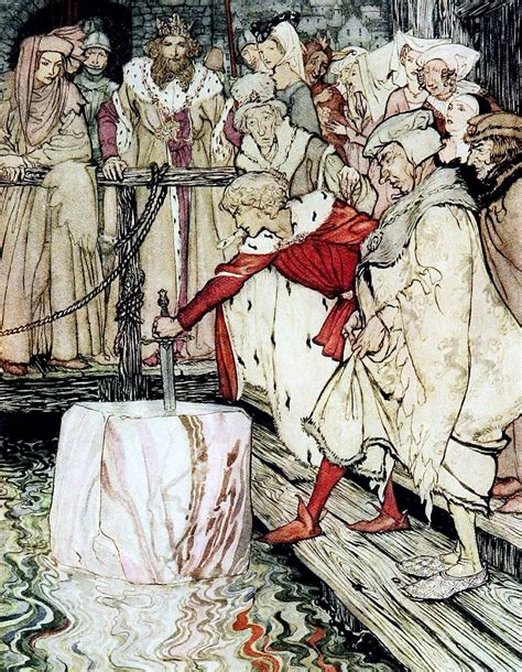 Art By Arthur Rackham 1917 From The Book The Romance Of King Arthur Arthur Rackham King