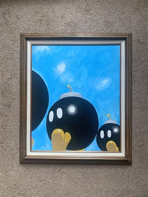 I Painted Bob Omb Battlefield From Super Mario 64 Rpainting