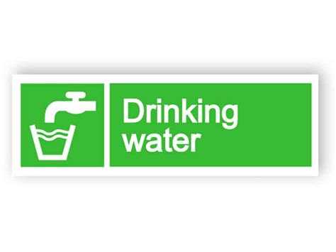 Drinking Water Sign Easily Edit And Order This Sign Online