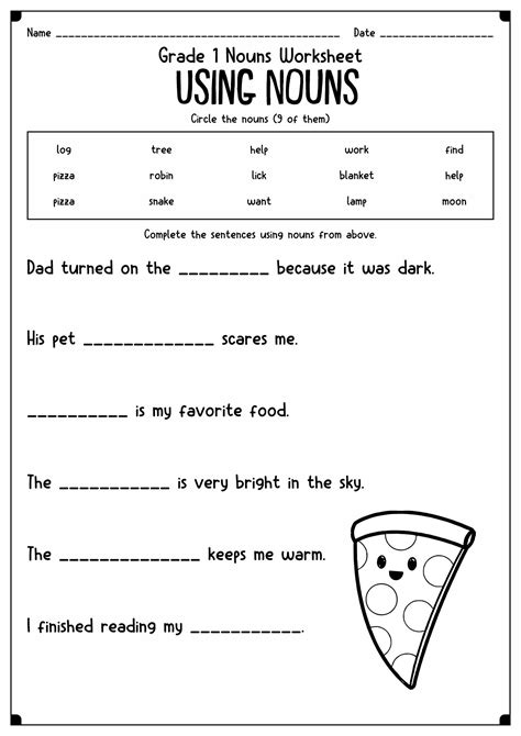 Best Images Of Proper Noun Worksheets For First Grade Common And
