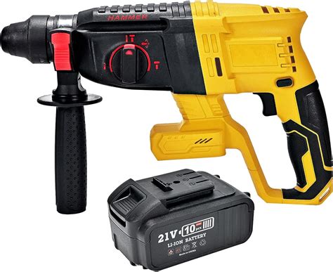 21v Cordless Rotary Hammer Drill 1 14 Inch Sds Electric Rotary Hammer For Demolitionyellow