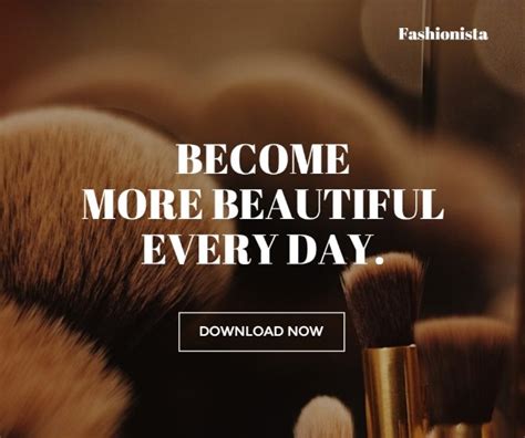 Online Become More Beautiful Every Day Facebook Post Template Fotor