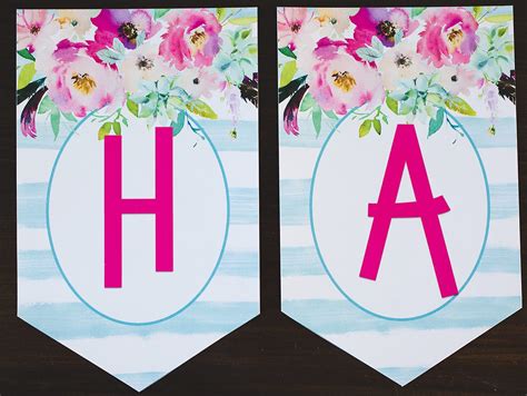 All supplies such as confetti or decorations make the favors. Free Printable Birthday Banner - Six Clever Sisters