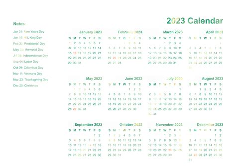 Calendar 2023 Png Image Png Mart