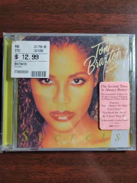 Toni Braxton Secrets 1996 Cd Versiegelt Album Laface Records Usa