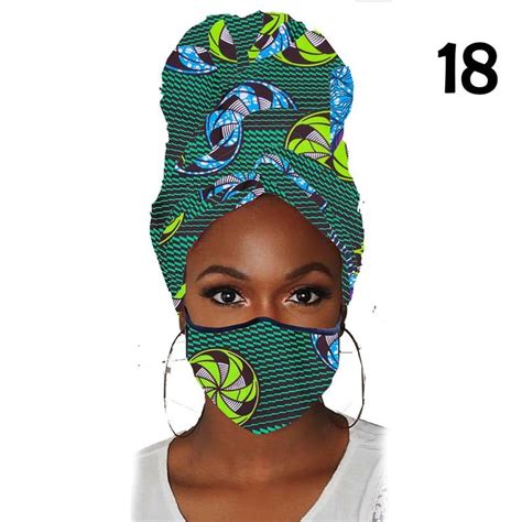 African Print Headwraps Mask Set Ankara Scarf African Etsy In 2021 Head Wraps For Women