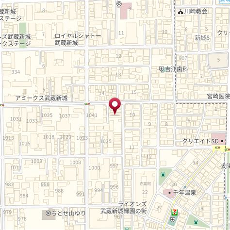 神奈川県川崎市高津区千年1045－1 の地図 Mapfan