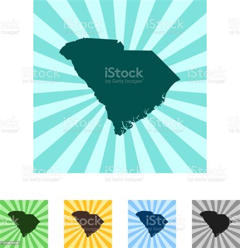 Map Of South Carolina Stock Illustration Download Image Now Cut Out