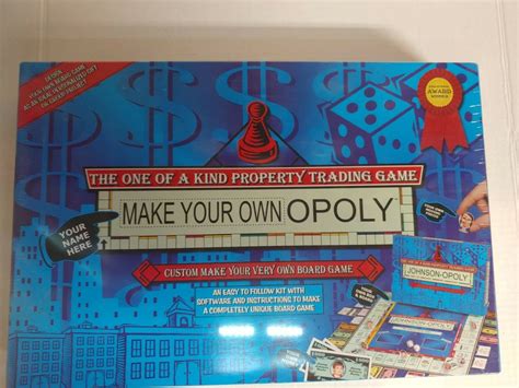 Make Your Own Opoly The One Of A Kind Custom Monopoly Board Game For