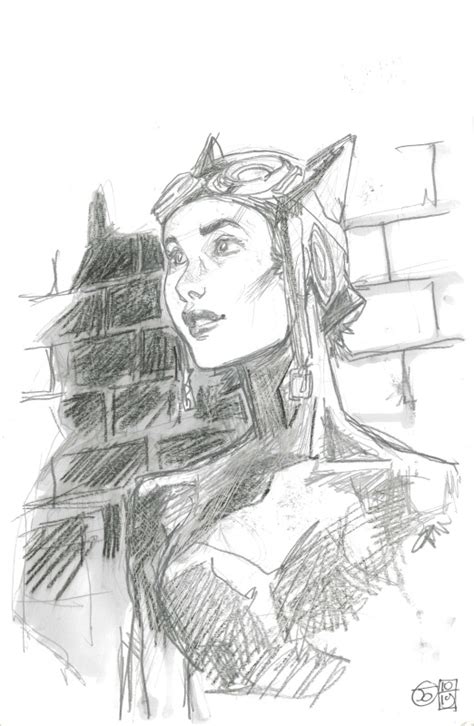 Catwoman Par Joël Jurion Illustration Originale