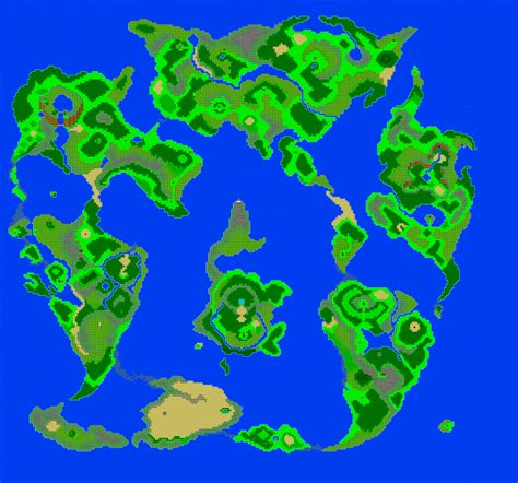 Dragon Quest V World Map Snes General Dragon Questdragon Warrior