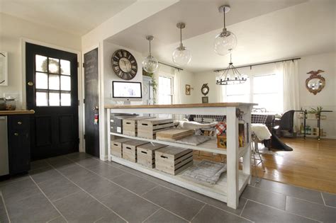 Enjoy free shipping & browse our great selection of kitchen & dining furniture, wine racks, sideboards use its ample storage space to stow kitchen essentials including dry ingredients, flatware, spices, and more. Industrial Kitchen Island with Crate Storage | Kitchen ...