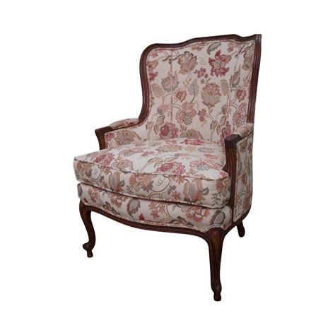 Ethan Allen French Louis Xv Style Bergere Chair Chairish