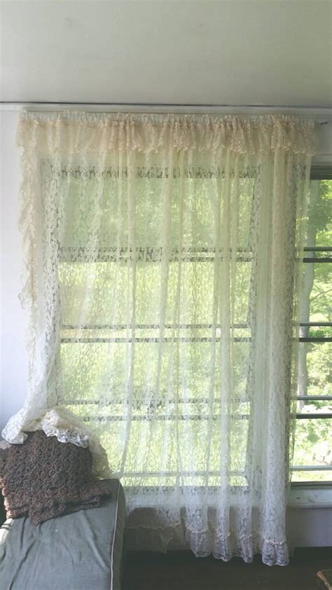 Ivory Lace Curtains French Country Curtain Panels Ivory Cutains