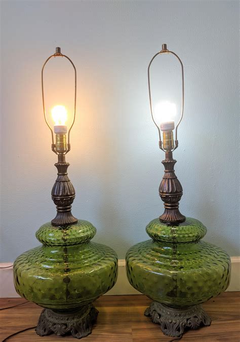 Pair Of Vintage Lamps Iron Garden Decor