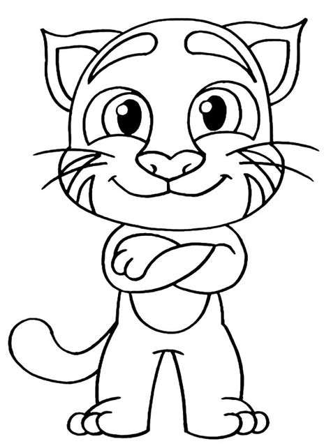 Talking Tom Coloring Pages Free Printable Coloring Pages For Kids