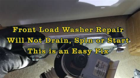 Front Load Washer Repair Samsung Washing Machine Is Not Draining