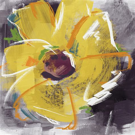 Expressionist Sunflower Art By Linda Woods Mixed Media By Linda Woods