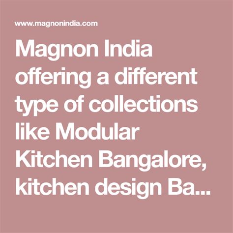 Magnon India Offering A Different Type Of Collections Like Modular