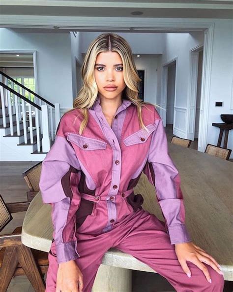 sofia richie s jumpsuit is a color she never wears but we love it celebrity style guide