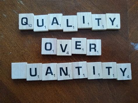 Tip 3 Choose Quality Over Quantity The Environmental Center