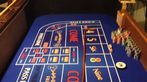 | vintage craps table felt layout in wood box see pics 3'6x 18 + accessories. Diy build craps table video 4 - YouTube