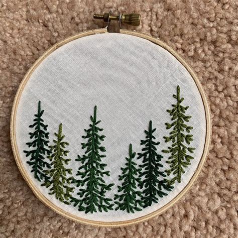 Embroidery Pine Tree Helmuth Projects
