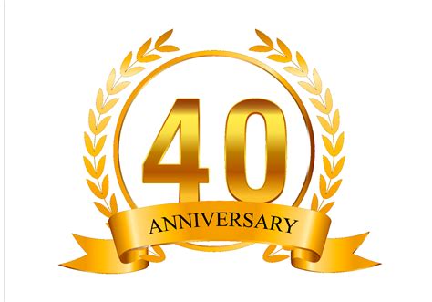 40th Anniversary Png