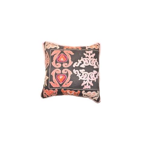 Antique Suzani Pillow With A Great Pattern And Woven With Gorgeous