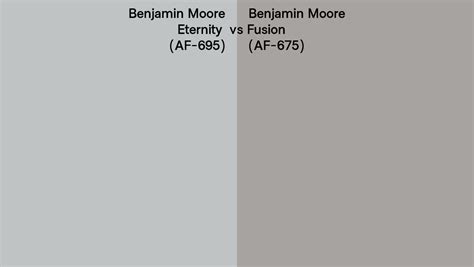 Benjamin Moore Eternity Vs Fusion Side By Side Comparison