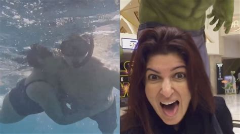Akshay Kumar Twinkle Khanna Go Scuba Diving To Celebrate Her 50th Birthday Share Underwater