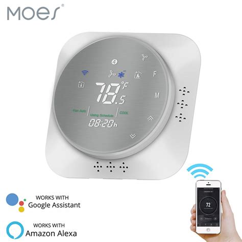 Moes Smart WiFi Programmable Thermostat ,Metal Brushed ...
