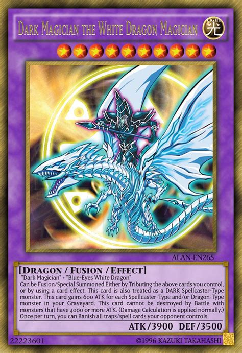 Dark Magician The White Dragon Magician By Alanmac95 On Deviantart Yugioh Dragon Cards Custom