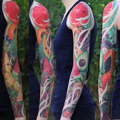 Sleeve Tattoo Tattoos Amazing Inkppl Fruit Artist