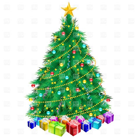 Christmas Tree And Ts Royalty Free Vector Clip Art