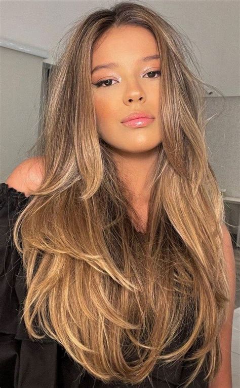 Flowing Elegance 40 Long Layered Haircuts Ideas Caramel With Long