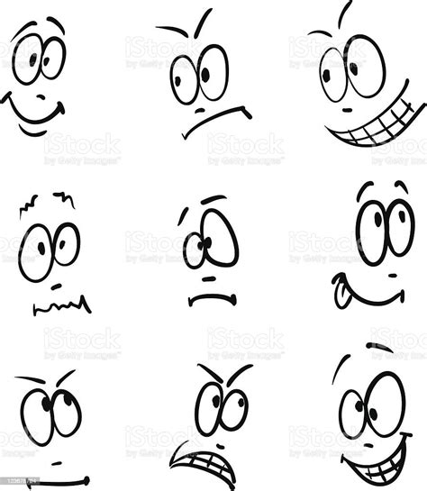 Vector Cartoon Faces Stock Illustration Download Image Now Avatar