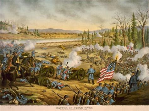 General Rosecrans Left Rallies His Troops At Stones River
