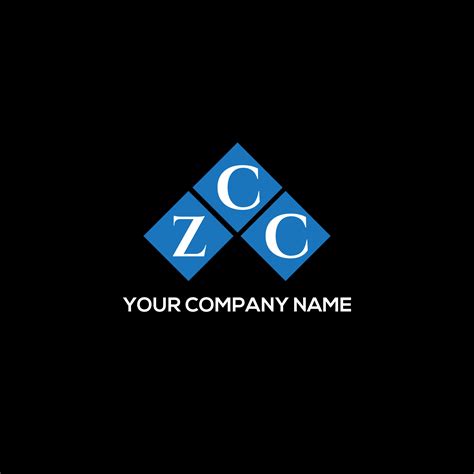 Zcc Letter Logo Design On Black Background Zcc Creative Initials