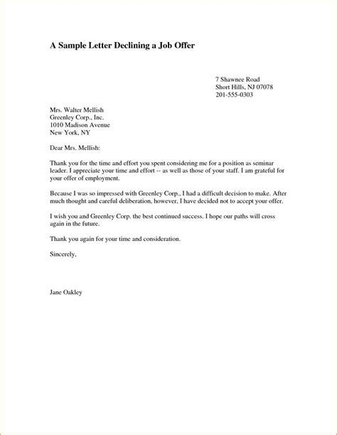 You put in the hard work and got the offer—congratulations! decline offer after accepting letter sle | Job letter, Job ...