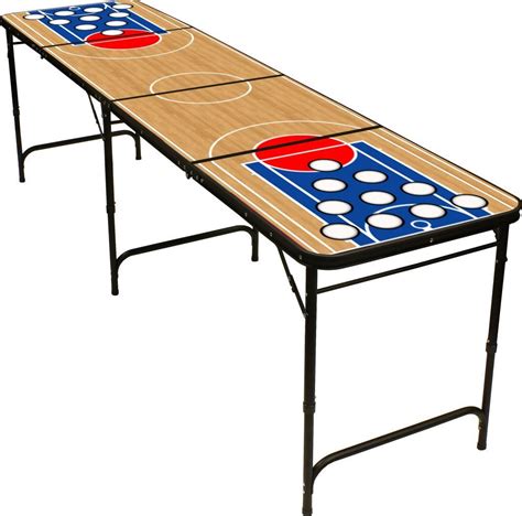 8 Folding Beer Pong Table With Bottle Opener Ball Rack And 6 Pong