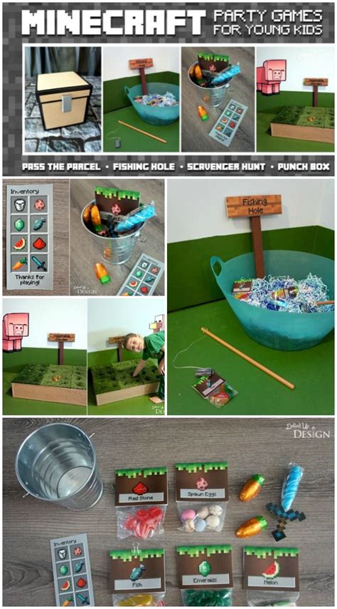 Minecraft Party Games For Kids Moms And Munchkins Diy Minecraft
