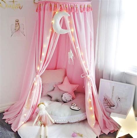1 beautiful french provençal bed with pink bedding in png format. Hope & Jade Canopy in 2020 | Girl room, Little girl rooms ...