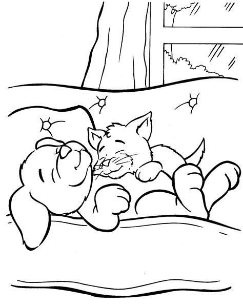 Free Kitten And Puppy Coloring Pages To Print, Download Free Kitten And