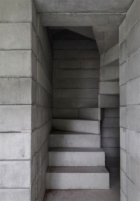 A Minimal Concrete Stair In The Kivik Art Centre Pavilion By David