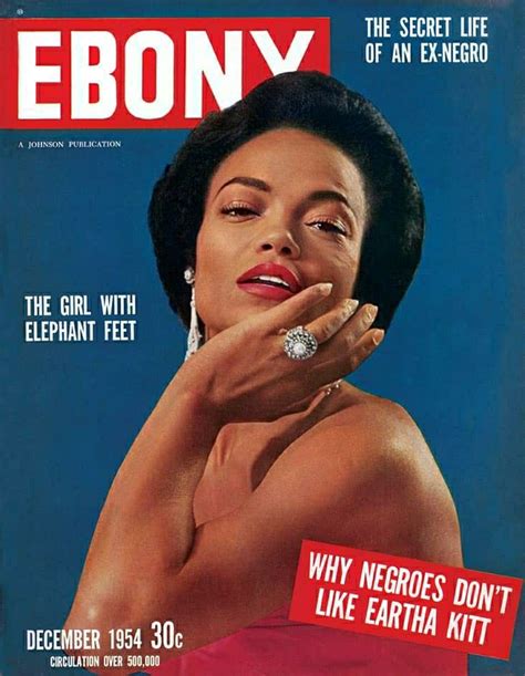 eartha kitt ebony magazine december 1954 cover in 2020 ebony magazine cover ebony